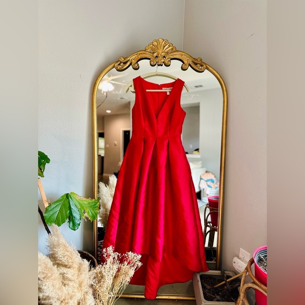 Hutch satin high low pink midi dress size 2